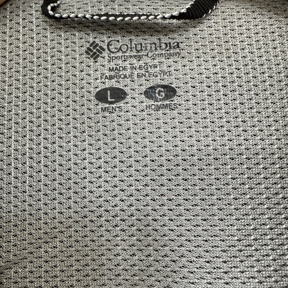 Columbia Security Check II Omni Shade UPF Button Down Shirt Gray Men's Lg NEW - Picture 4 of 14